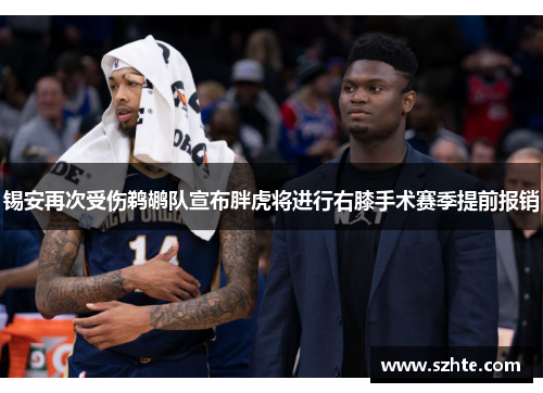 锡安再次受伤鹈鹕队宣布胖虎将进行右膝手术赛季提前报销